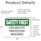 Signmission 3.5 in Height, 5 in Width, Vinyl Decal, Rectangle OS-2PACK-SF-D-35-L-10580 - alternate 2